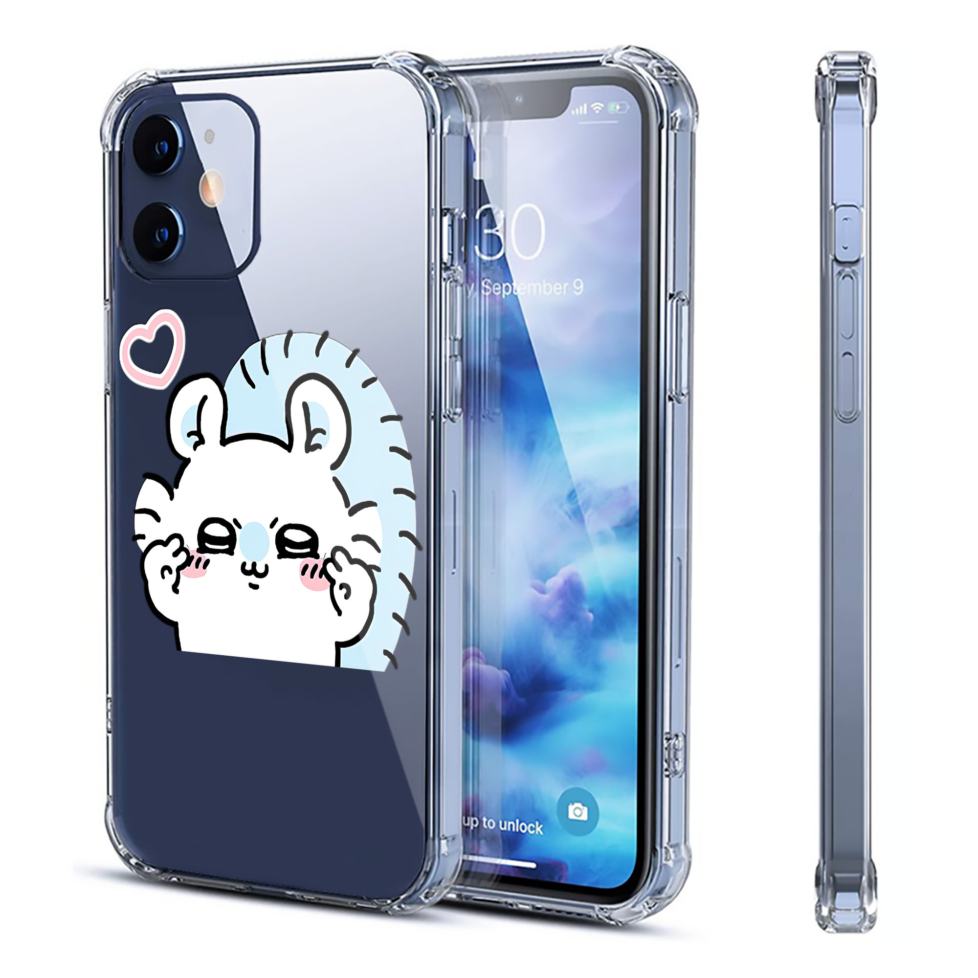 （画像用） ちいかわ モモンガ Chii-kawa Momonga 【iPhone 12シリーズ対応】透明スマホケース（クリアソフトケース）